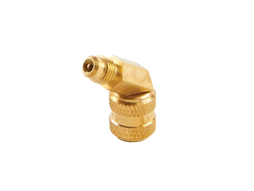 CPS Products AD44LHS 1/4" LH FM Swivel x 1/4" M 55° Adapter With Valve Core - Edmondson Supply