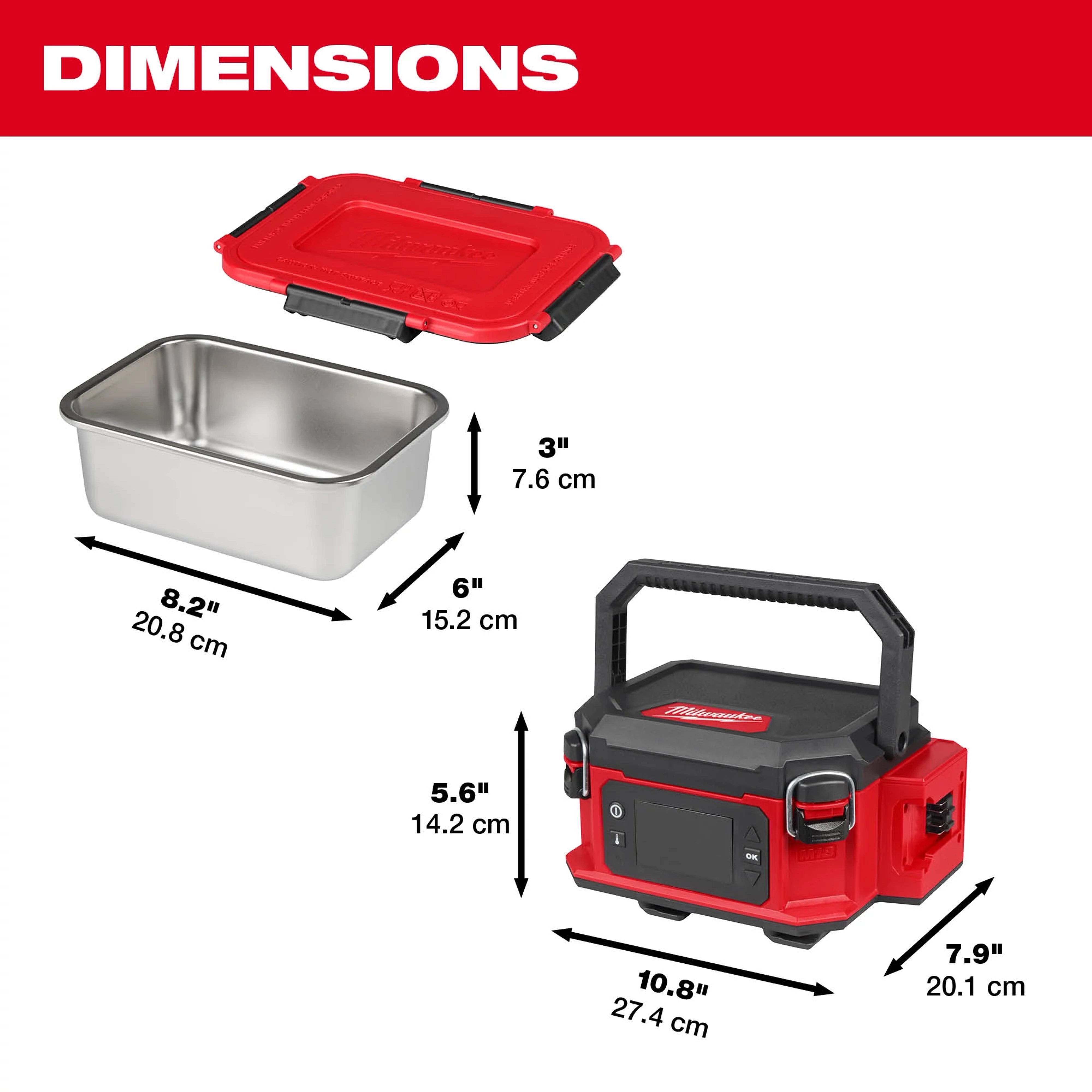 Milwaukee 0811-20 M18™ Jobsite Lunch Warmer - Edmondson Supply