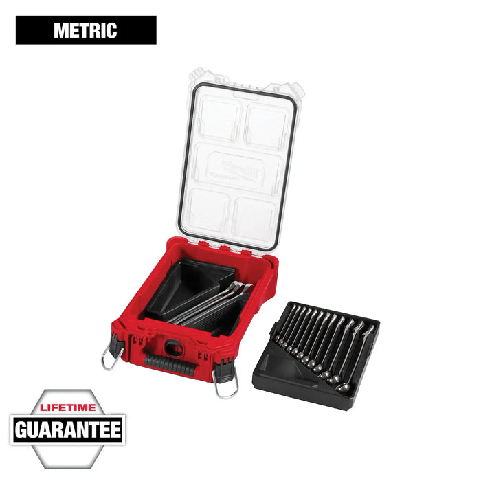 Milwaukee 48-22-9483 15pc Metric Combination Wrench Set with PACKOUT™ Compact Organizer - Edmondson Supply