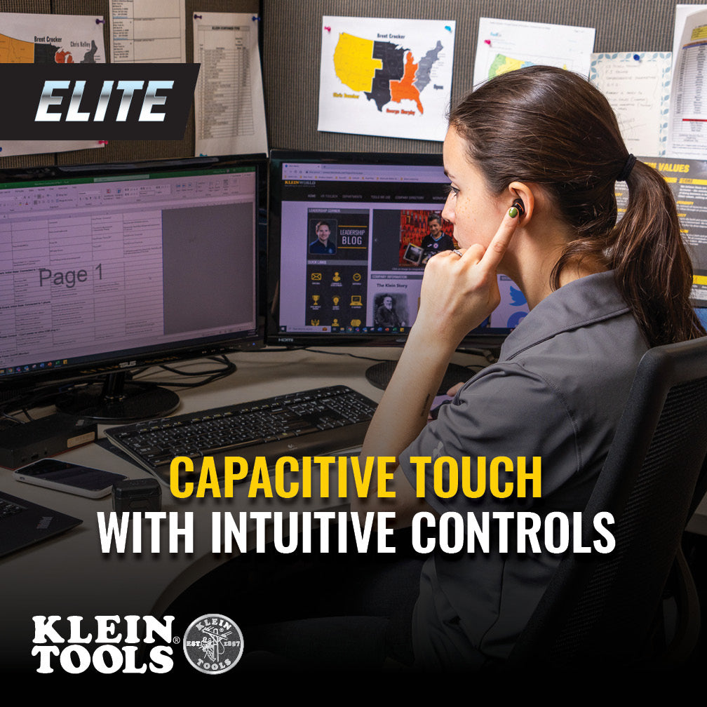 Klein Tools AESEB2 ELITE Bluetooth® Jobsite Earbuds - Edmondson Supply