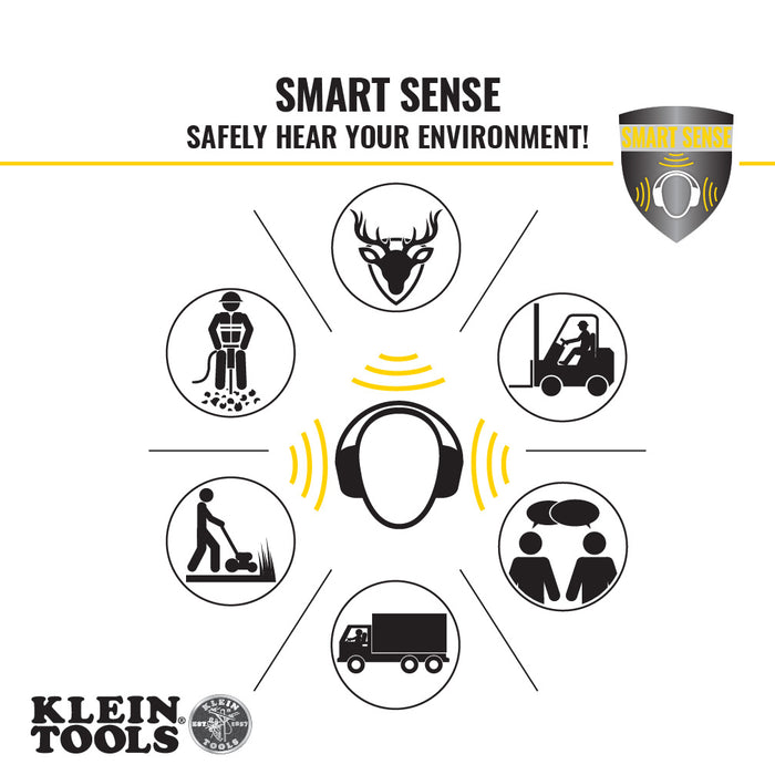 Klein Tools AESEM1S Situational Awareness Bluetooth® Earmuffs - Edmondson Supply