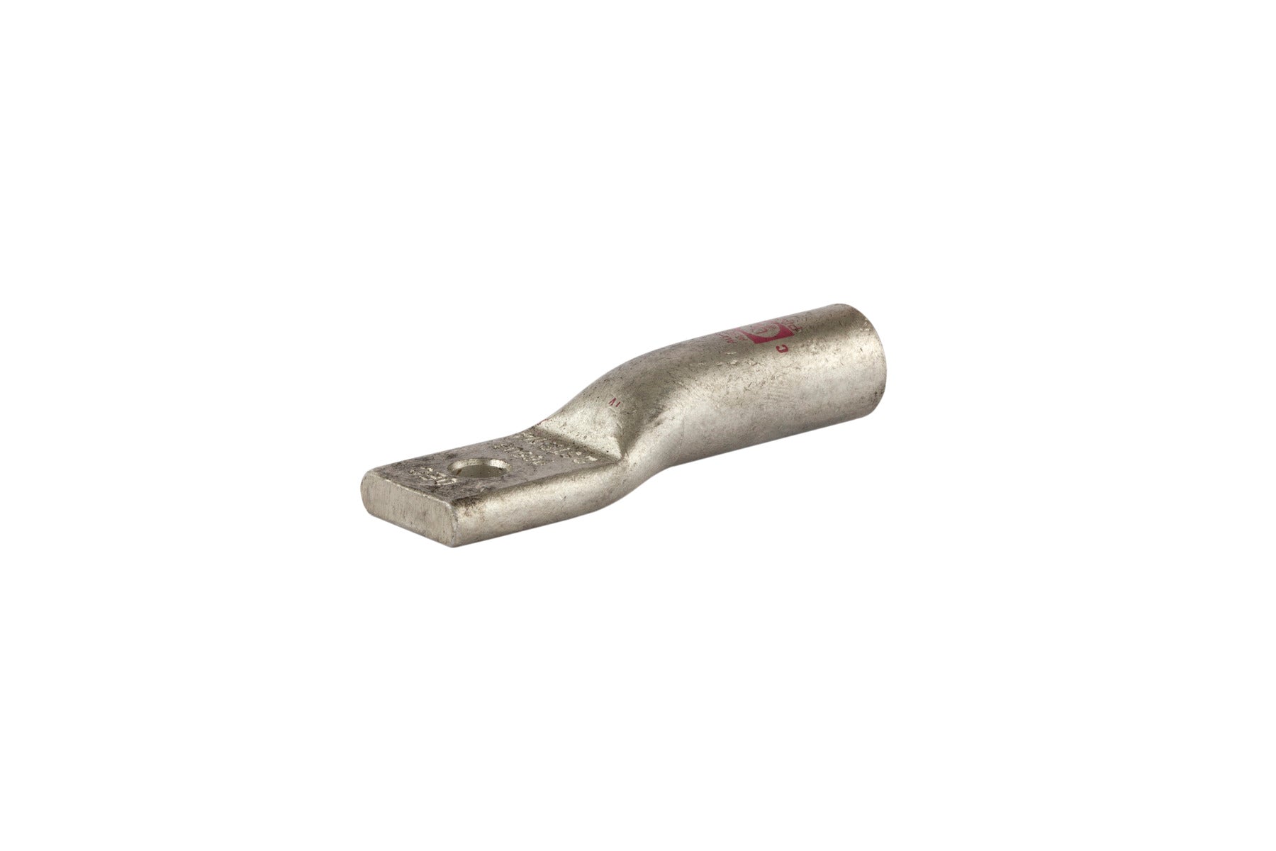 NSI AL2-14 Single-Hole Aluminum Barrel Compression Lug, 2 AWG, 1/4” Mount, AL/CU - Edmondson Supply