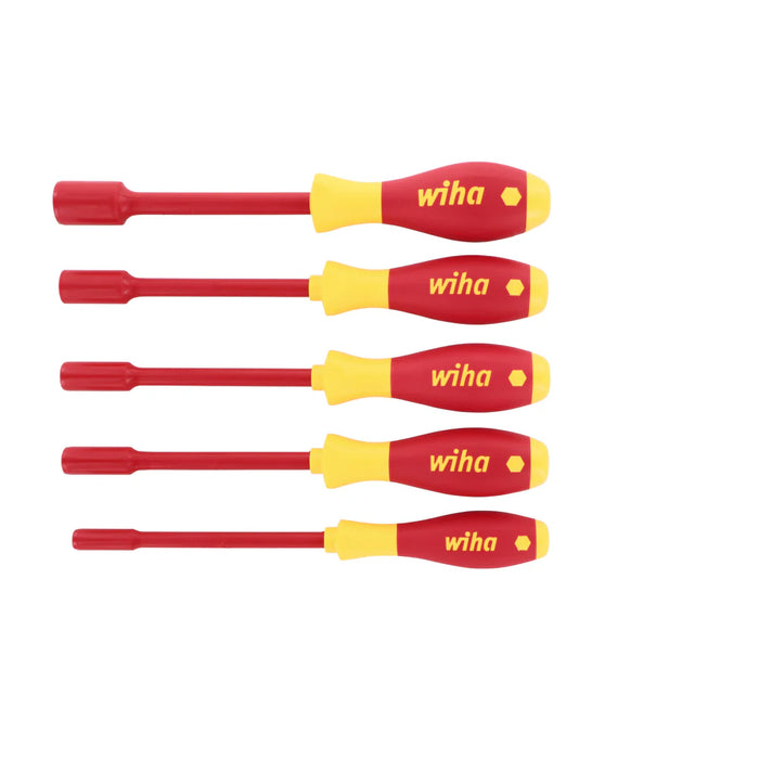 Wiha Tools 32292 5 Piece Insulated SoftFinish Nut Driver Set - Inch - Edmondson Supply