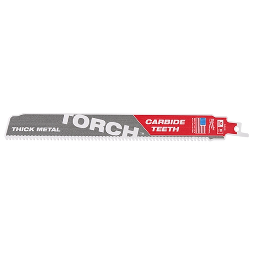 Milwaukee 48-00-5302 SAWZALL® TORCH™ Carbide Blades 9" 8TPI 3-PK - Edmondson Supply