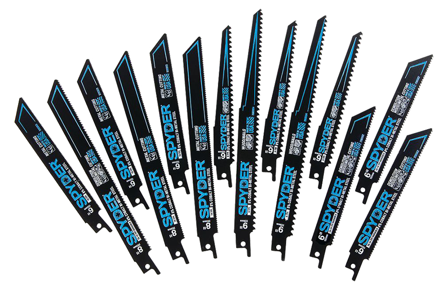 SPYDER 200308 Black Series Bi-Metal (BiM) Reciprocating Saw Blades (14 piece) - Edmondson Supply