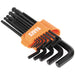 Klein Tools BLS12 L-Style Ball-End Hex Key Wrench Set, SAE, 12-Piece - Edmondson Supply