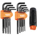 Klein Tools BLS22H Long Ball-End Hex Key Set with Handle, SAE and Metric, 22-Piece - Edmondson Supply