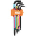 Klein Tools BLS9M Color Coded Extra-Long L Style Hex Key Caddy Set, Metric, 9-Piece - Edmondson Supply