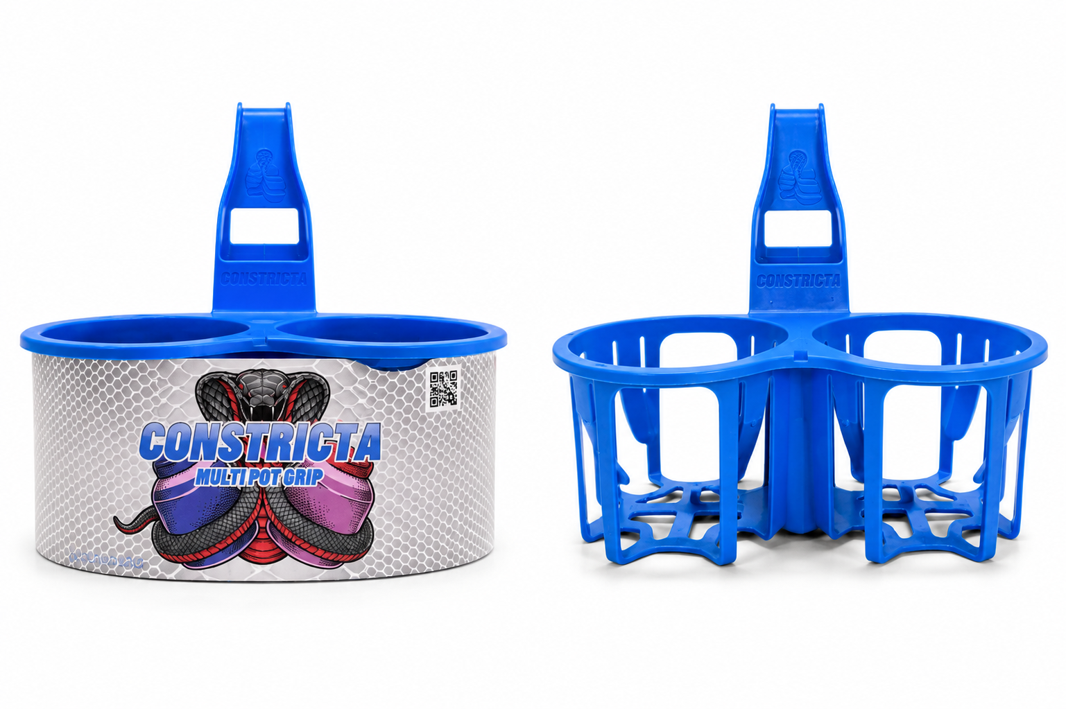 Rebend Industries Constricta Multi Pot Grip Glue & Primer Caddy, Blue - Edmondson Supply