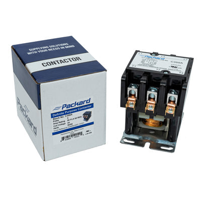 Packard C350A Contactor 3 Pole 50 Amps 24 Coil Voltage - Edmondson Supply