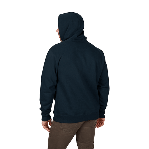 Milwaukee 350BLXL Heavy Duty Pullover Hoodie (Blue, Size XL) - Edmondson Supply