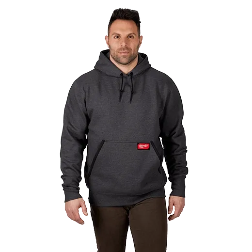 Milwaukee 350GXL Heavy Duty Pullover Hoodie (Gray, Size XL) - Edmondson Supply