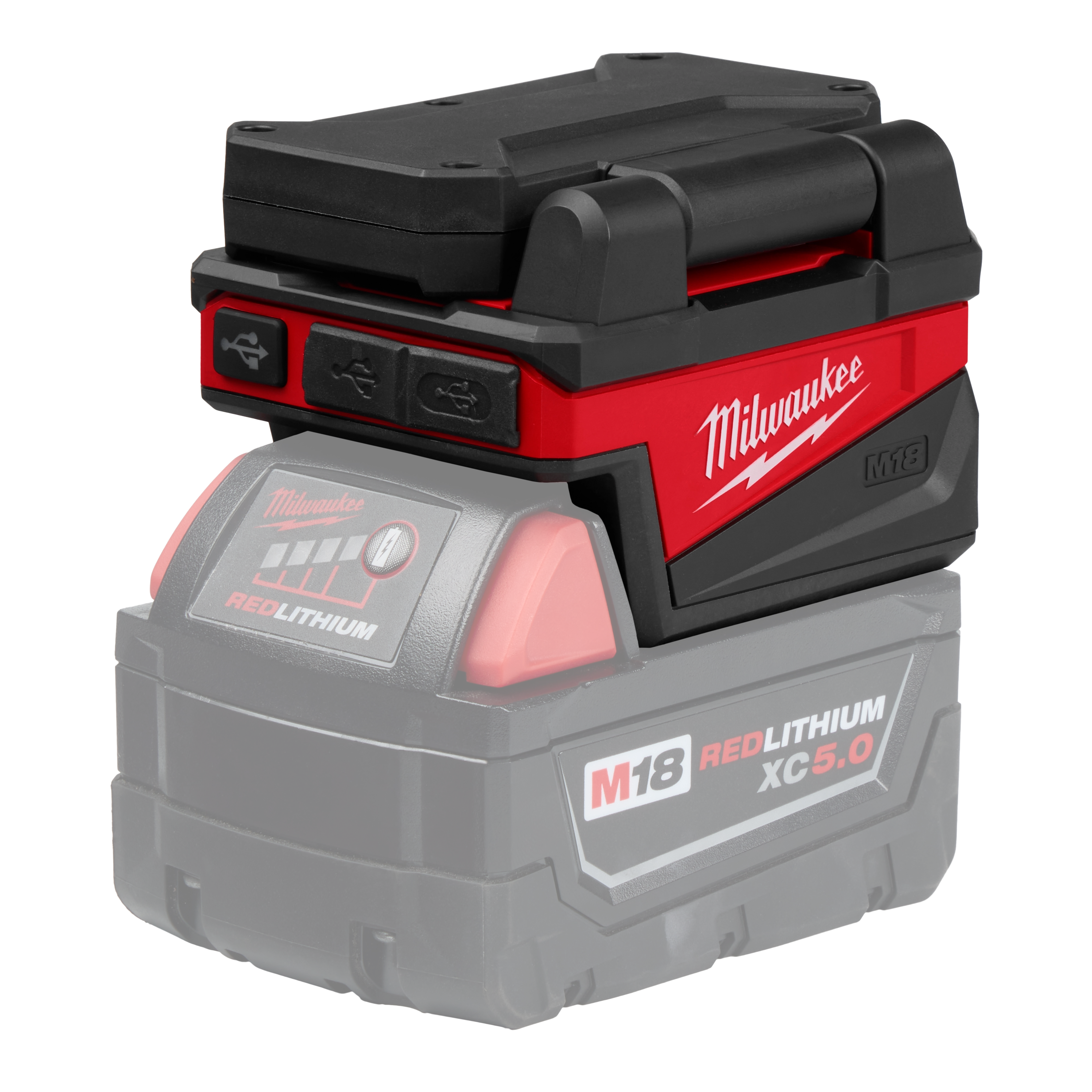 Milwaukee 2359-20 M18™ ROVER™ Compact Folding Flood Light w/ USB Charging - Edmondson Supply