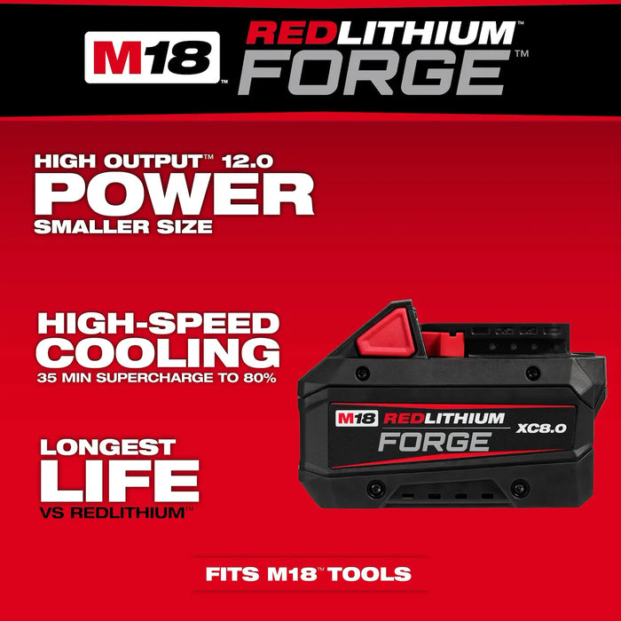 Milwaukee 48-11-1881 M18™ REDLITHIUM™ FORGE™ XC8.0 Battery Pack - Edmondson Supply