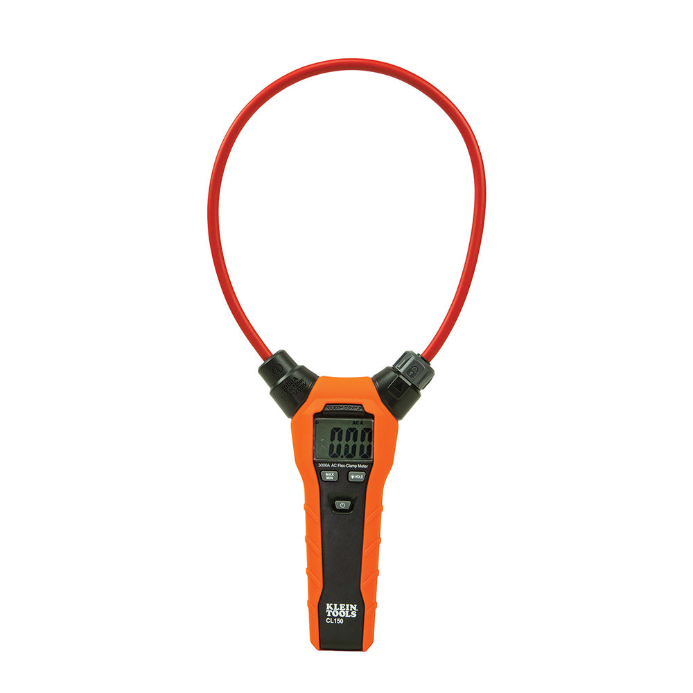 Klein Tools CL150 Clamp Meter, Digital AC Electrical Tester with 18-Inch Flexible Clamp - Edmondson Supply