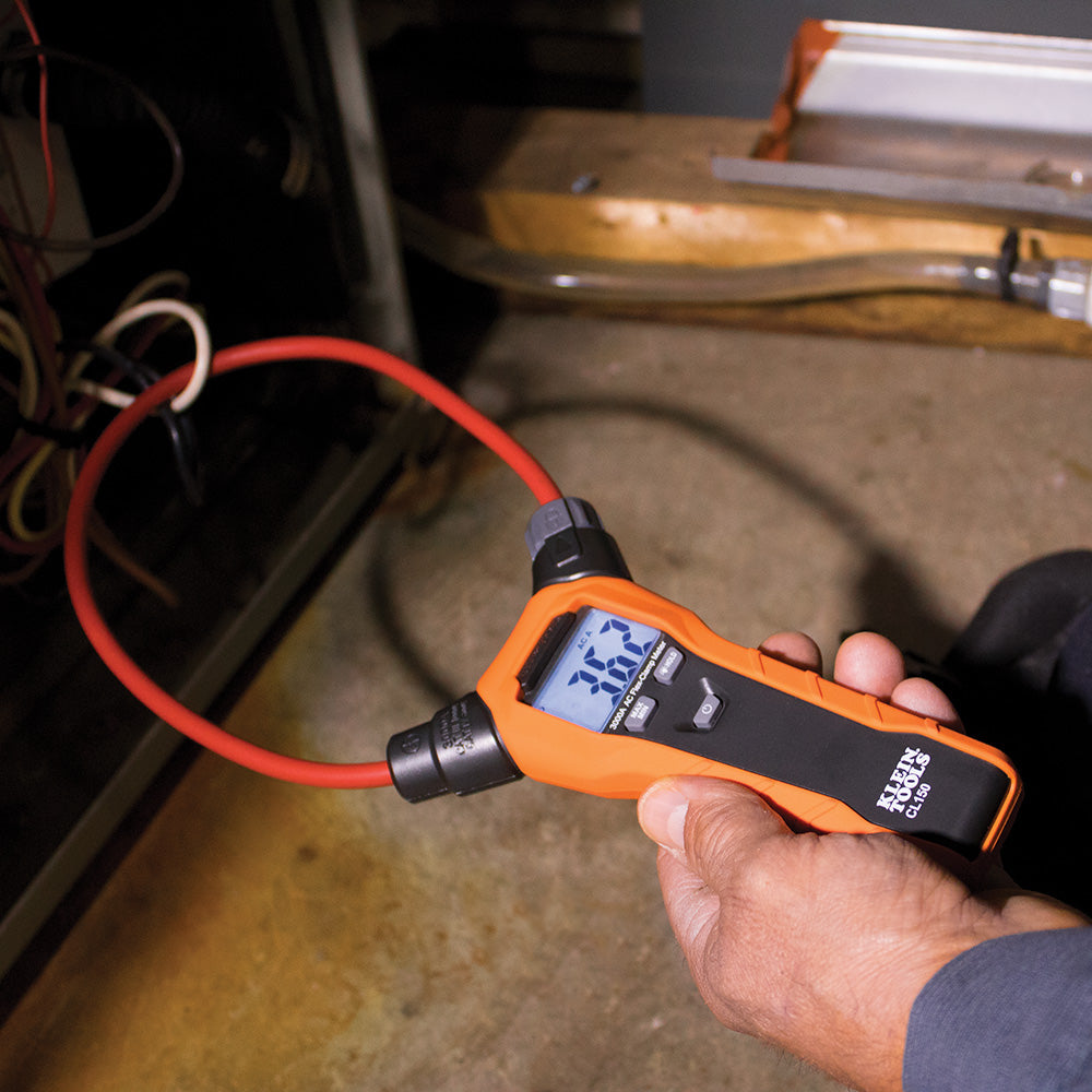 Klein Tools CL150 Clamp Meter, Digital AC Electrical Tester with 18-Inch Flexible Clamp - Edmondson Supply