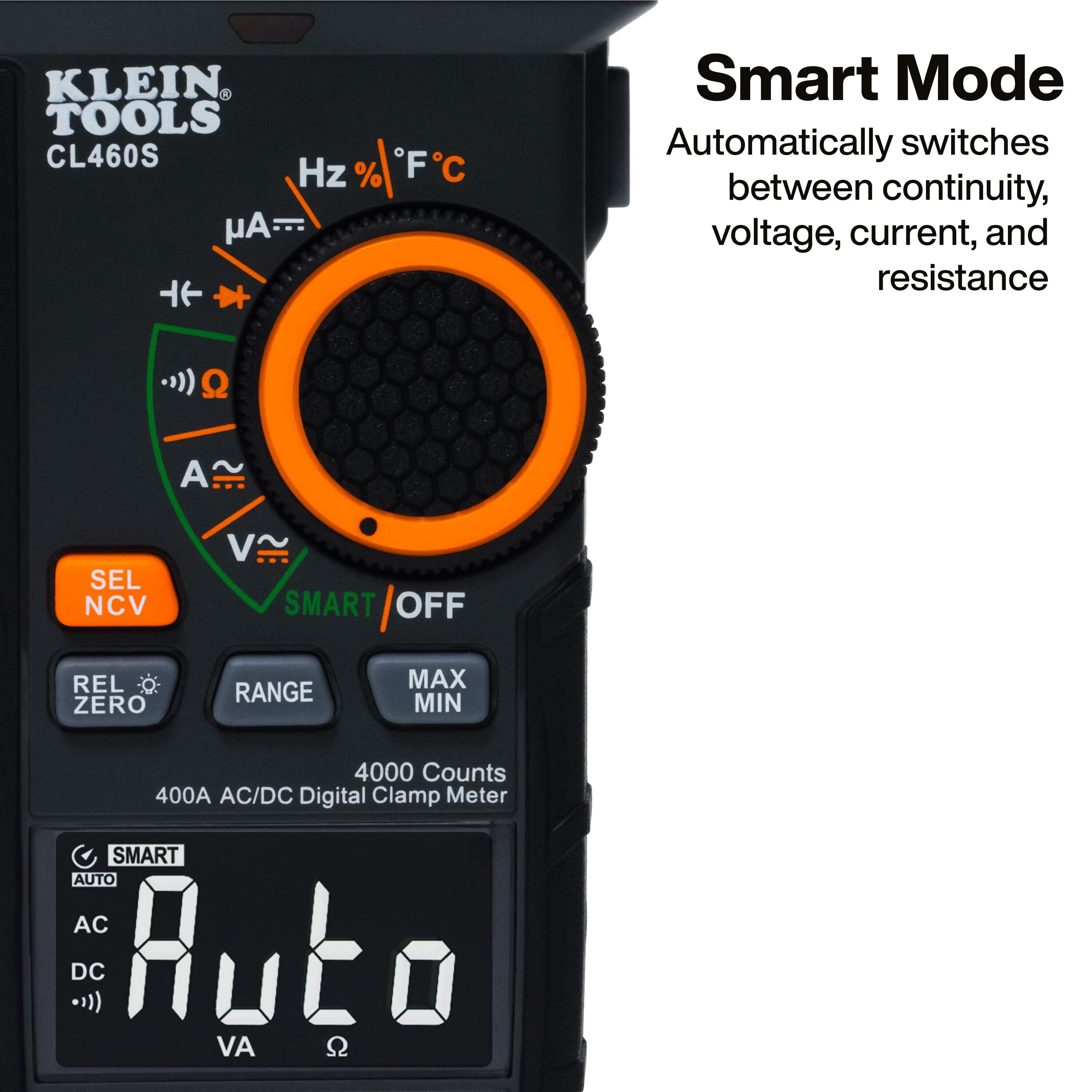 Klein Tools CL460S 400A AC/DC Auto-Ranging Smart Digital Clamp Meter - Edmondson Supply