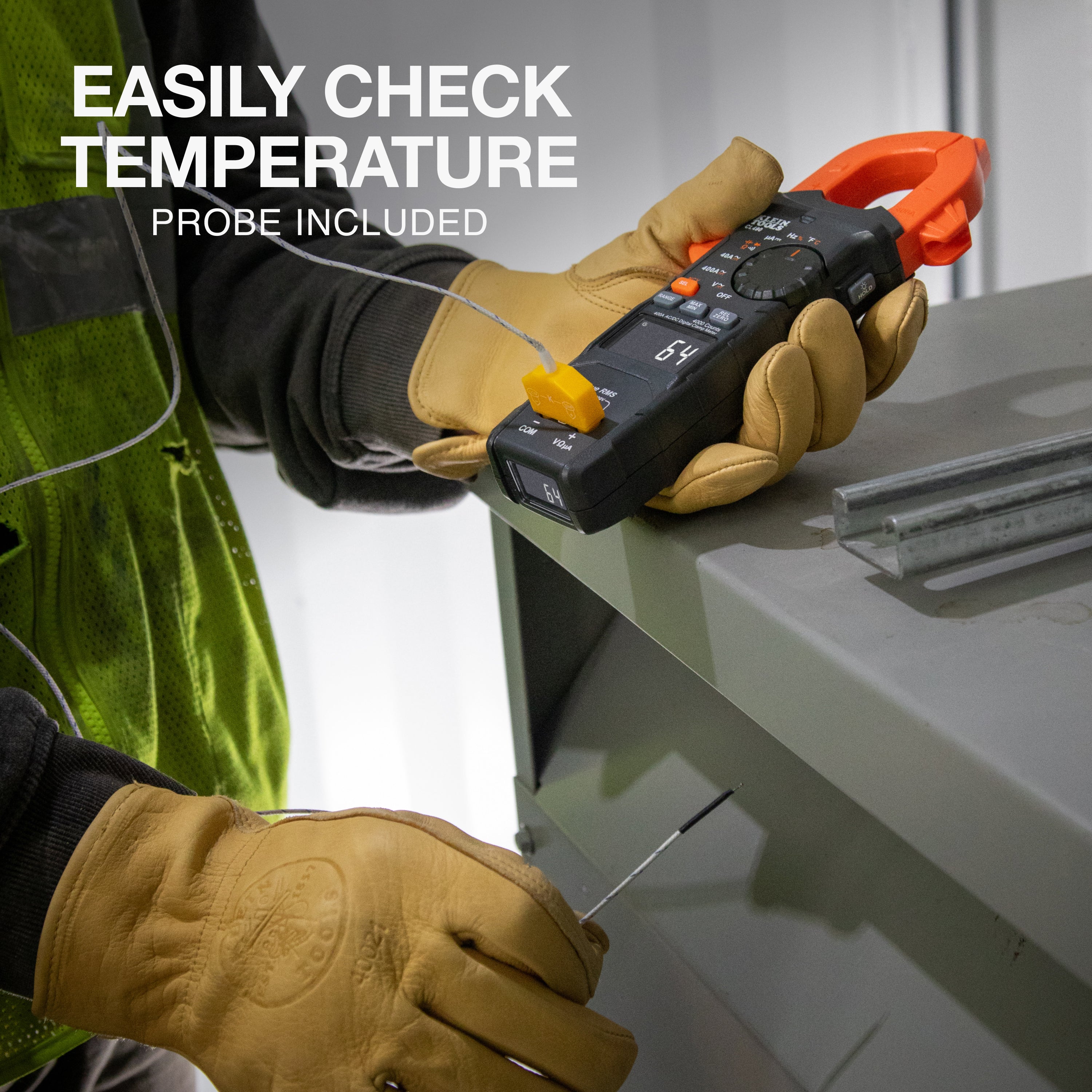 Klein Tools CL490 400A AC/DC Dual-Display Auto-Ranging Digital Clamp Meter - Edmondson Supply