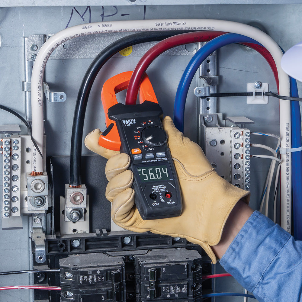 Klein Tools CL810 600A AC/DC Auto-Ranging Digital Pro Clamp Meter with Worklight - Edmondson Supply