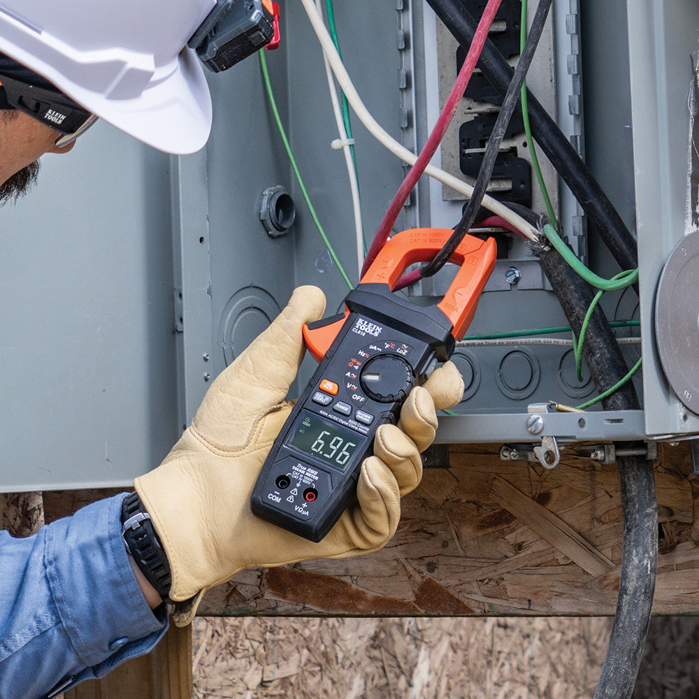 Klein Tools CL810 600A AC/DC Auto-Ranging Digital Pro Clamp Meter with Worklight - Edmondson Supply