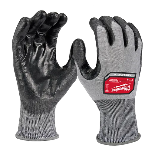 Milwaukee 48-73-8742 Cut Level 4 High-Dexterity Polyurethane Dipped Gloves - Edmondson Supply