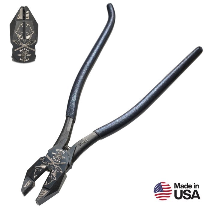 Klein Tools D20007CST1 Limited Edition Ironworker Pliers, Heavy-Duty Cutting, 9-Inch - Edmondson Supply