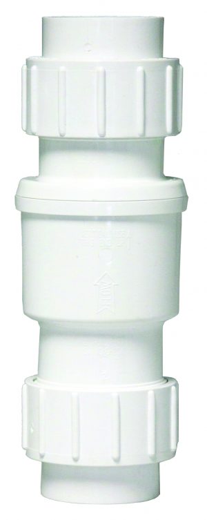 Boshart 17SCTU-20 2" PVC Swing Check Valve, Slip Union - Edmondson Supply
