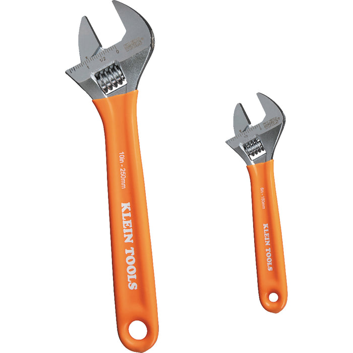 Klein Tools D5072 Extra-Capacity Adjustable Wrenches, 2-Piece (D507-2) - Edmondson Supply