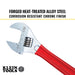 Klein Tools D507-12 Adjustable Wrench Extra Capacity, 12-Inch - Edmondson Supply