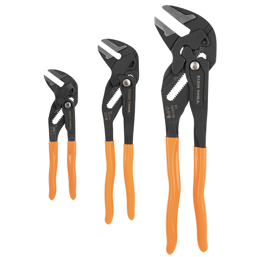 Klein Tools D53103KIT Compact Plier Wrench Set, 3-Piece - Edmondson Supply