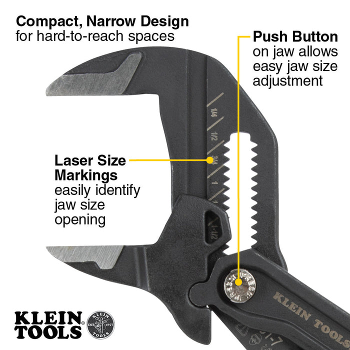 Klein Tools D53103KIT Compact Plier Wrench Set, 3-Piece - Edmondson Supply