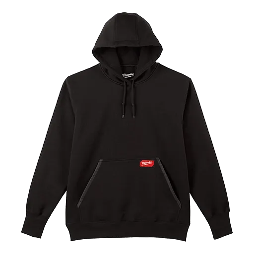 Milwaukee 350BXL Heavy Duty Pullover Hoodie (Black, Size XL) - Edmondson Supply