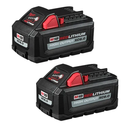 Milwaukee 48-11-1862 M18™ REDLITHIUM™ HIGH OUTPUT™ XC6.0 Battery Pack (2 Pk) - Edmondson Supply