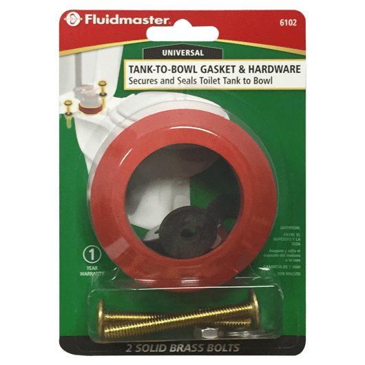 Fluidmaster 6102 Tank-to-Bowl Gasket & 2 Bolts, 2 3/4" - Edmondson Supply