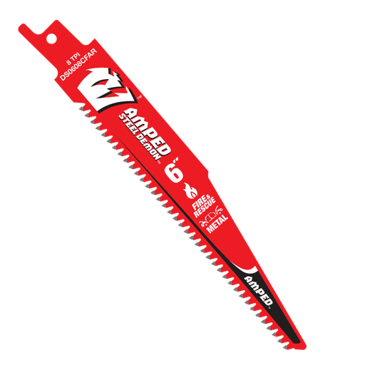 Diablo Tools DS0608CFAR10 6" 8 TPI AMPED™ Steel Demon™ Carbide Teeth Reciprocating Saw Blade for Fire & Rescue (10-pk) - Edmondson Supply