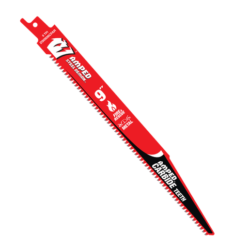 Diablo Tools DS0908CFAR10 9" 8 TPI AMPED™ Steel Demon™ Carbide Teeth Reciprocating Saw Blade for Fire & Rescue (10-pk) - Edmondson Supply