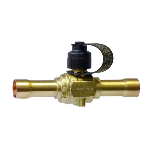 Copeland 806754 BVS-012 1/2" ODF Refrigeration Ball Valve with Access Port - Edmondson Supply