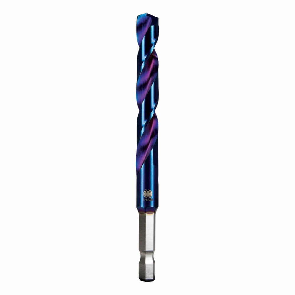 SPYDER 19014 3/8" x 4-1/4" HSS Twist Drill Bit Stinger™ Mach-Blue™ - Edmondson Supply