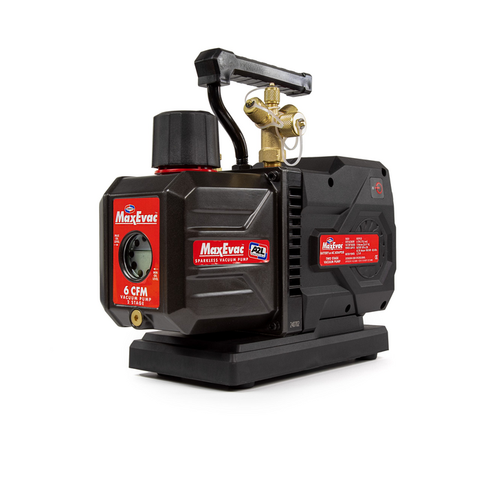 Uniweld MEVP6SB 6 CFM, 2-Stage Sparkless Battery Powered Vacuum Pump - Edmondson Supply