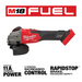 Milwaukee 2889-20 M18 FUEL™ 4-1/2" / 5" Variable Speed Braking Grinder, Slide Switch Lock-On - Edmondson Supply