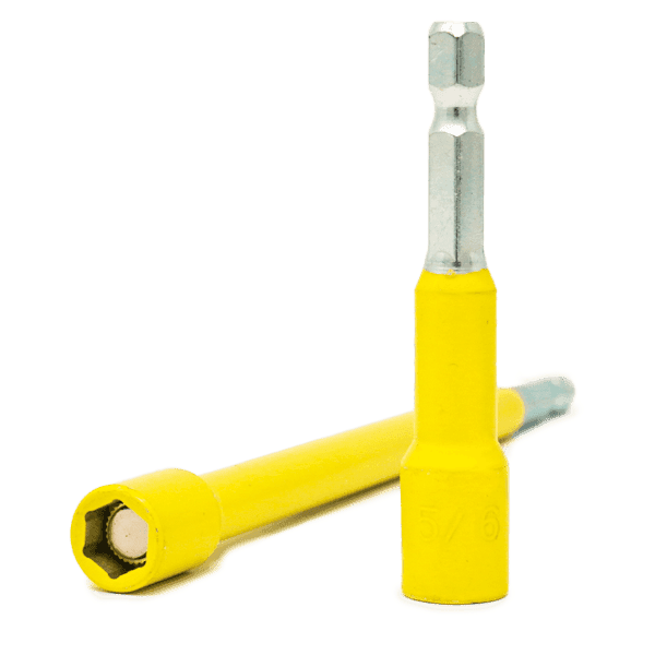 Rack-A-Tiers 70661YP1 5/16" Yellow Hex 6" Bit - Edmondson Supply