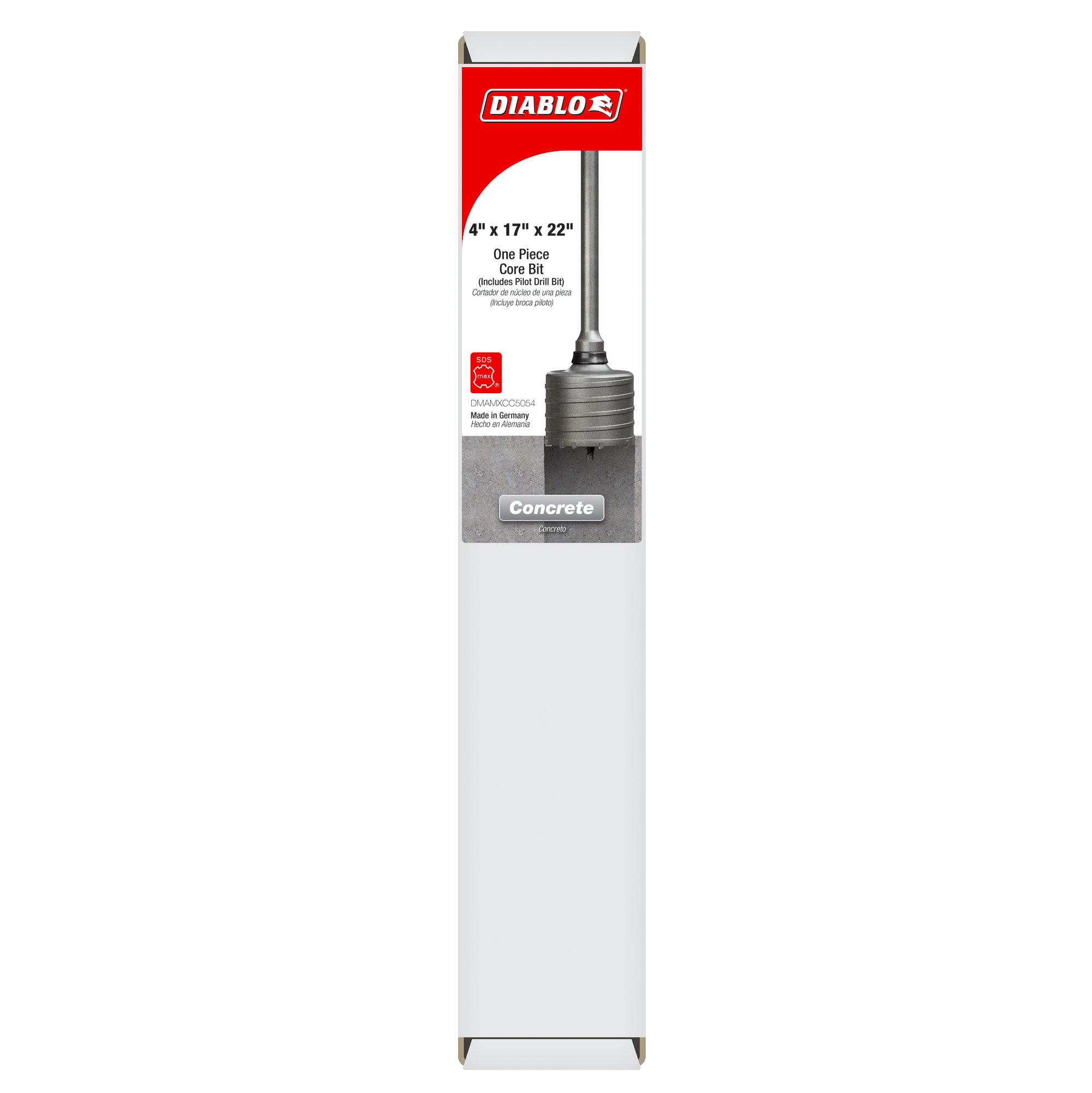 Diablo Tools DMAMXCC5054 4" x 17" x 22" SDS-Max Carbide Tipped Core Bit - Edmondson Supply