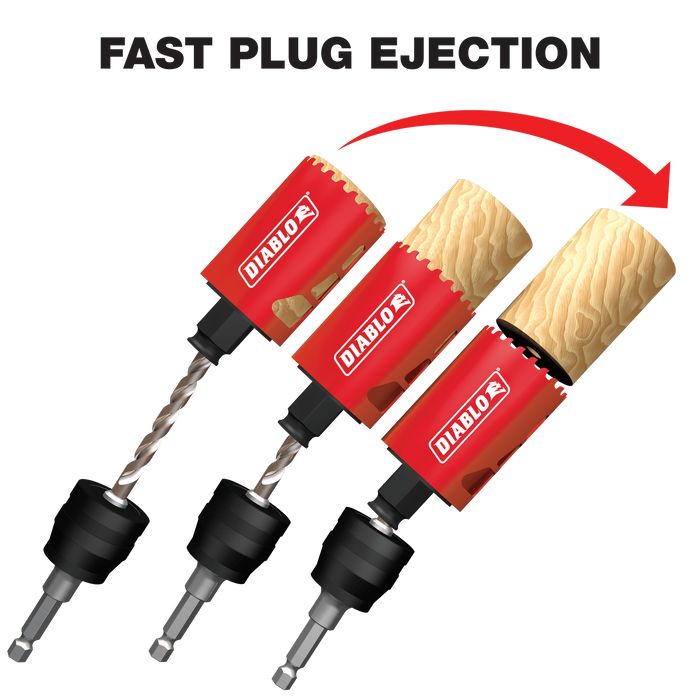 Diablo Tools DHS4500CT 4-1/2" Carbide Teeth Hole Saw for Wood and Metal - Edmondson Supply