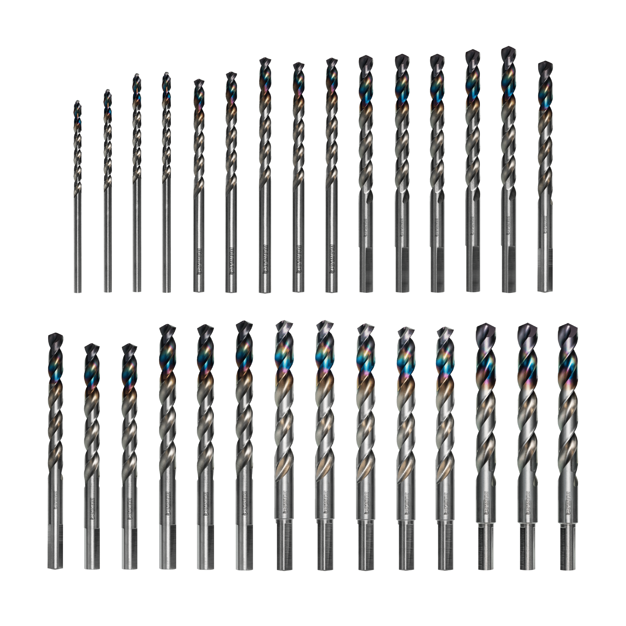 Diablo Tools DMD-T29 Metal Demon™ Drill Bits Set with Thermos for Mild, Hardened and Stainless Steels (29-pc) - Edmondson Supply