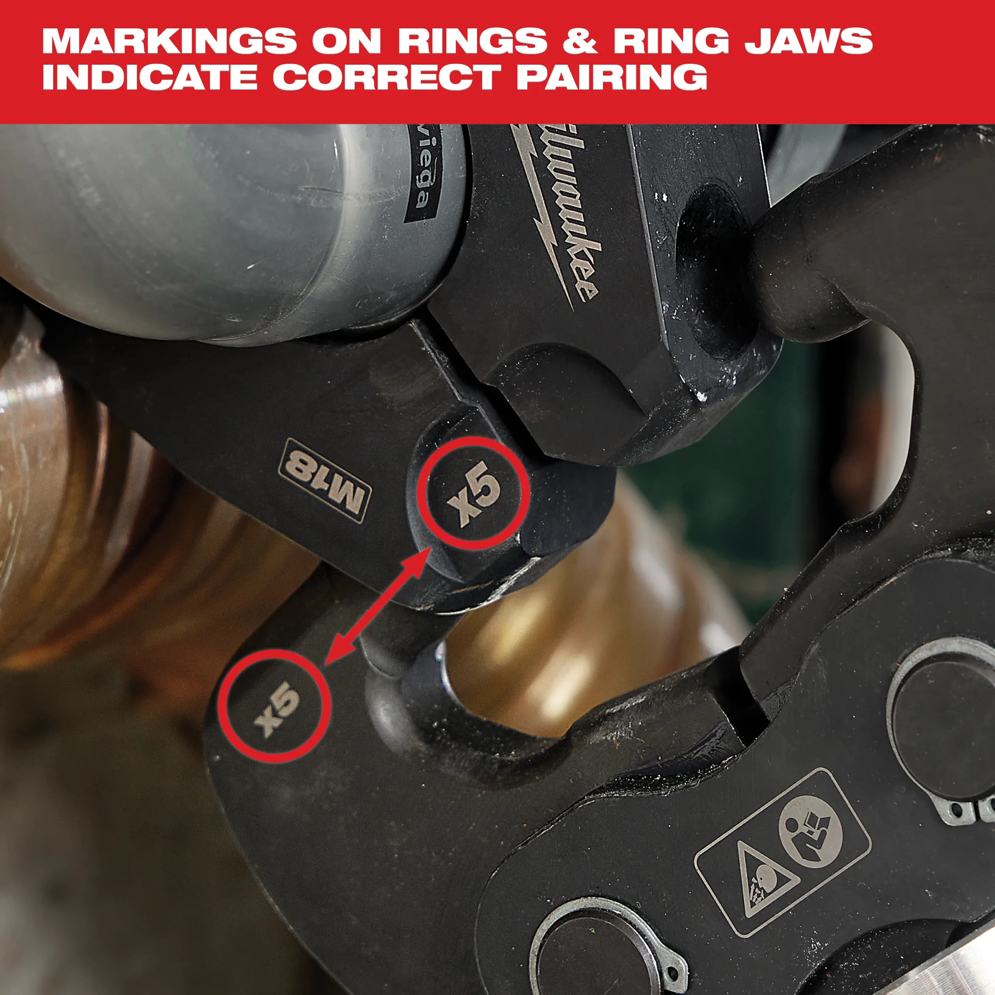 Milwaukee 49-16-2651BX IPS-P Pivoting Press Ring 3/4" - Edmondson Supply