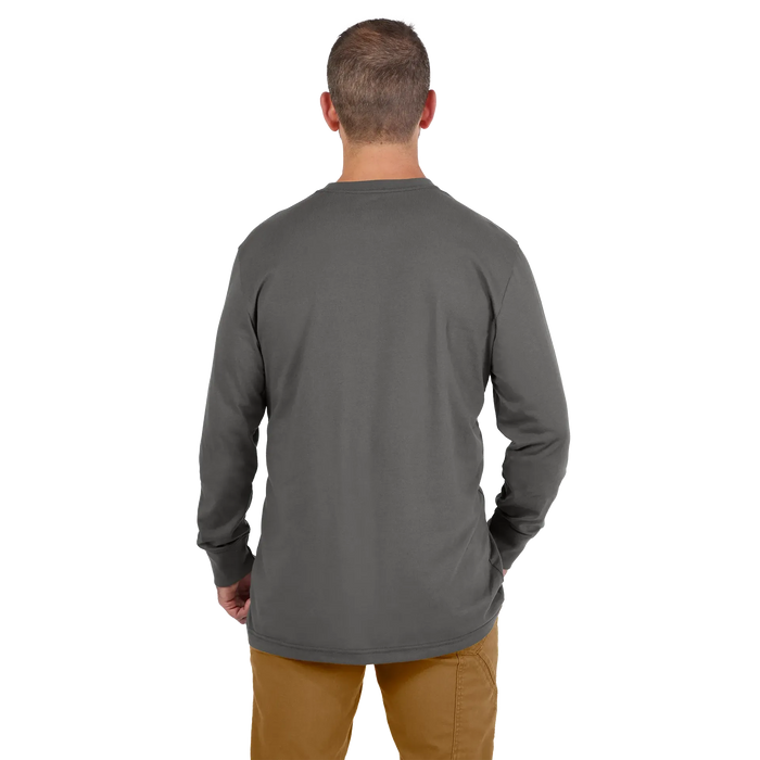 Milwaukee 606G-2X GRIDIRON™ Pocket T-Shirt - Long Sleeve (Gray, Size 2X) - Edmondson Supply