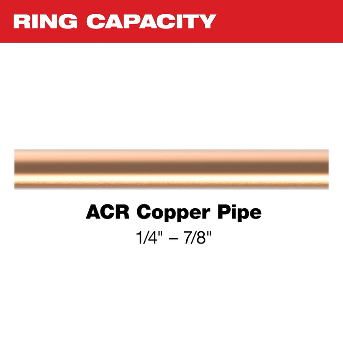 Milwaukee 49-16-2661MX 1/4" - 7/8" Streamline® ACR Pivoting Press Ring Kit for M18™ FORCE LOGIC™ Press Tool - Edmondson Supply