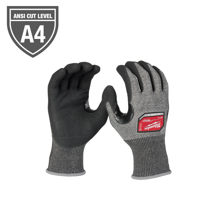 Milwaukee 48-73-7142 Cut Level 4 High-Dexterity Nitrile Dipped Gloves Size L - Edmondson Supply