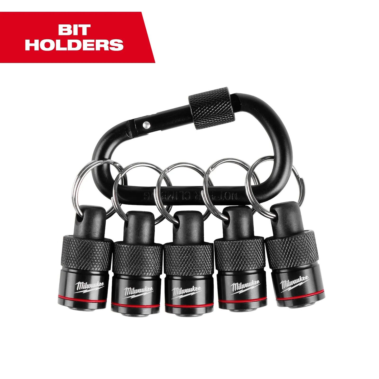 Milwaukee 48-32-4537 5PC Bit Holder with Carabiner - Edmondson Supply