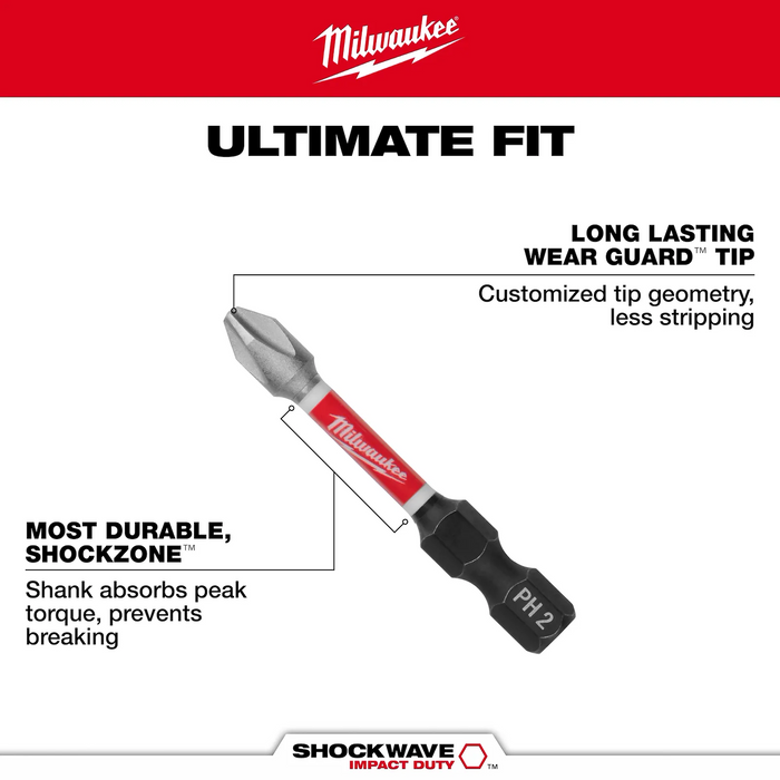 Milwaukee 48-32-5162 SHOCKWAVE™ Impact Duty 60PC Drill, Drive & Fasten with PACKOUT™ - Edmondson Supply